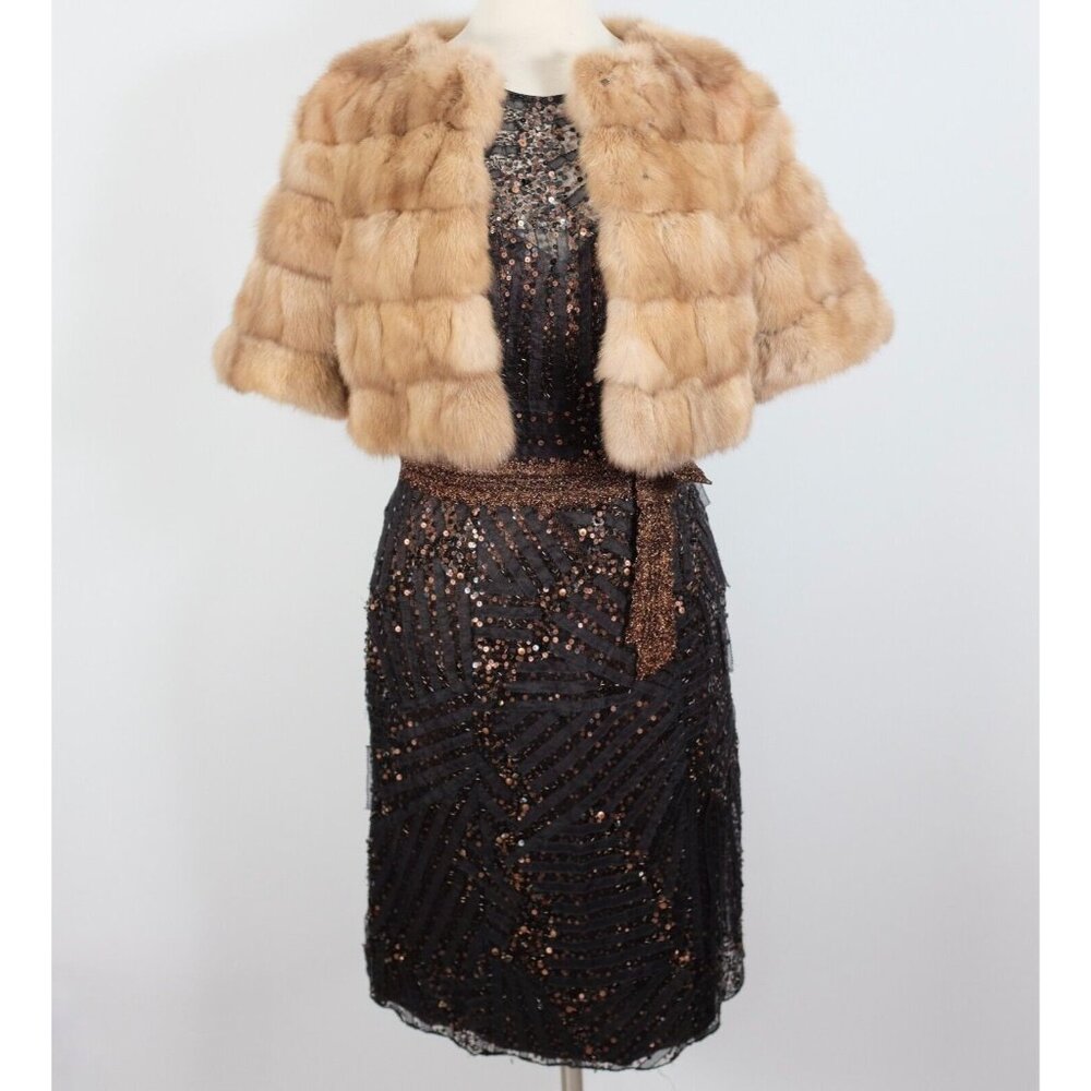 New Maximilian Bloomingdales Russian Sable Fur Bolero Jacket $30K